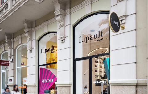 Main entrance of the Lipault boutique