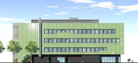 \u00c9lévation Ouest du complexe d'enseignement